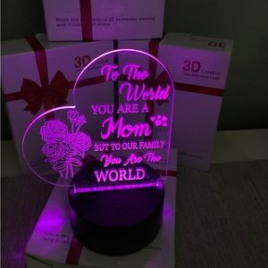 Mother Day 3D Night light